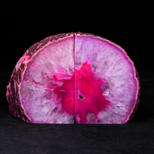 BOOKENDS PINK AGATE- Sold by the Piece