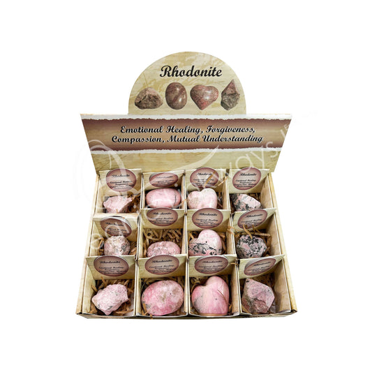 RHODONITE (SET OF 12) 8.5"L X 6.5"W (SET OF 12)