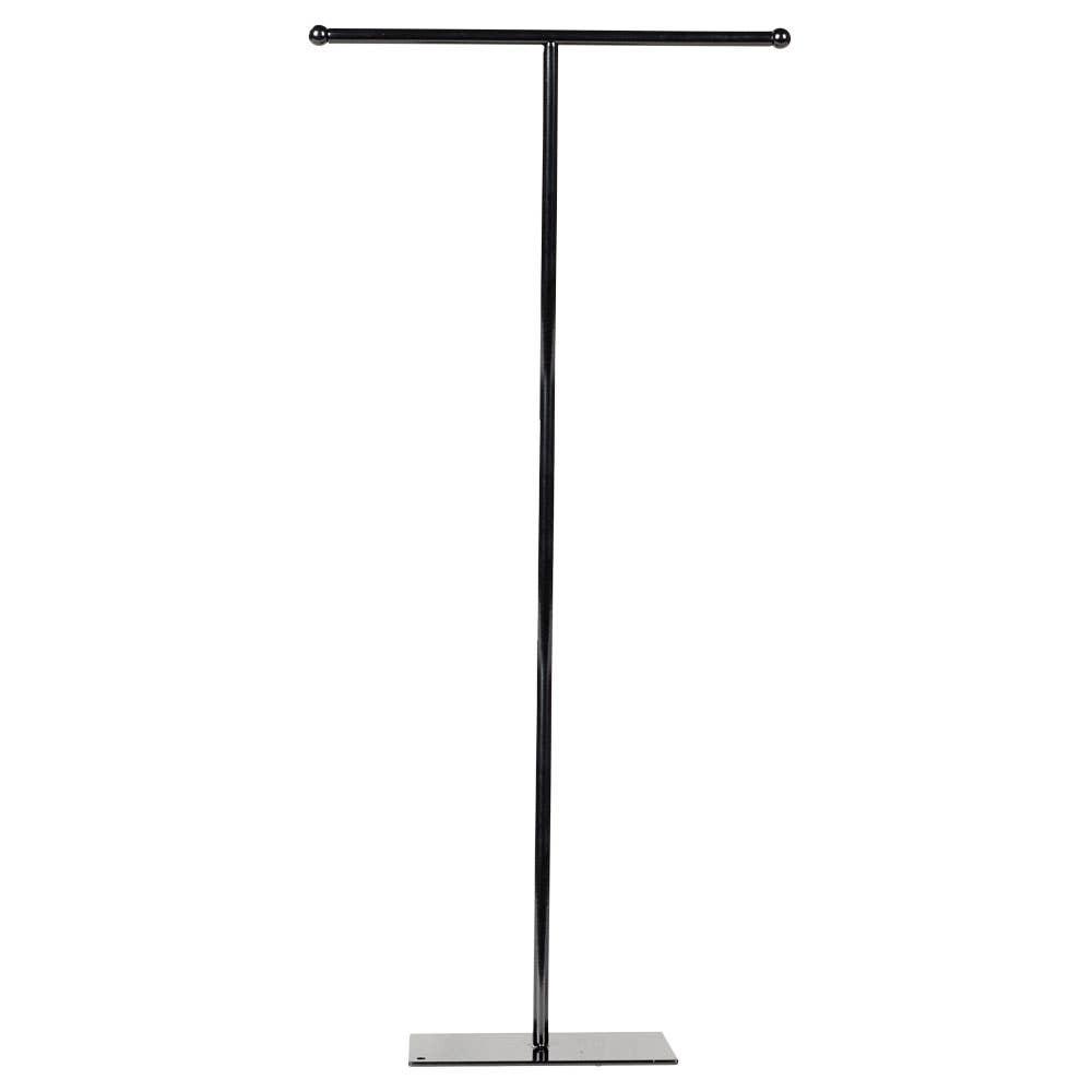 25" TALL BLACK T-BAR METAL DISPLAY