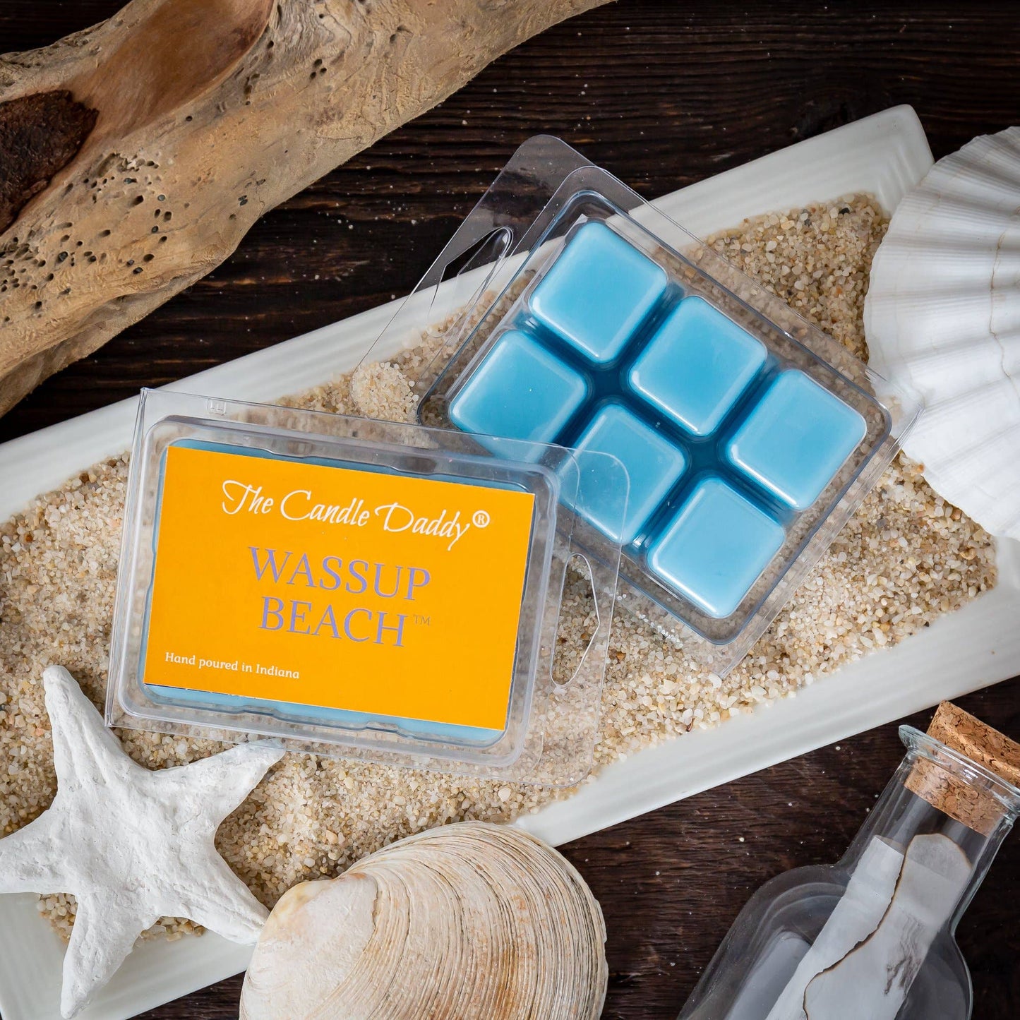 Wassup Beach- Funny Beach Ocean Scented Melt- Maximum Scent