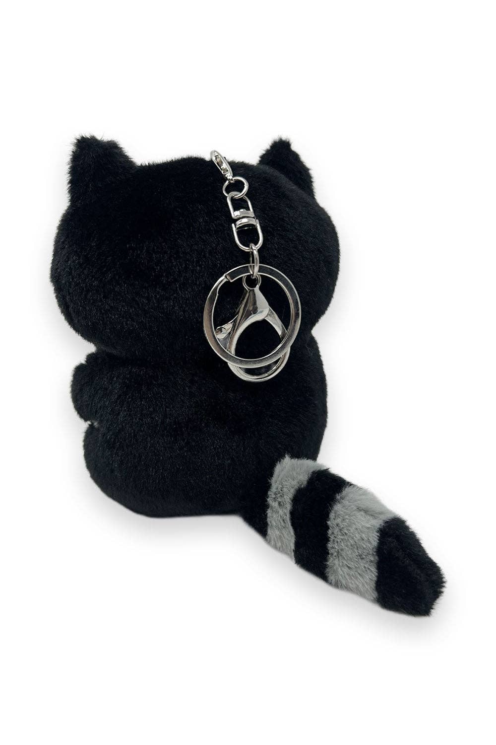 Moon Raccoon Plush Keychain