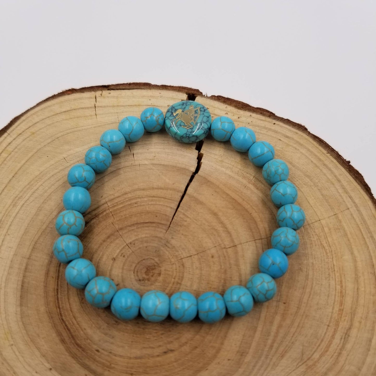 Handwoven Turquoise  Constellation Bracelet