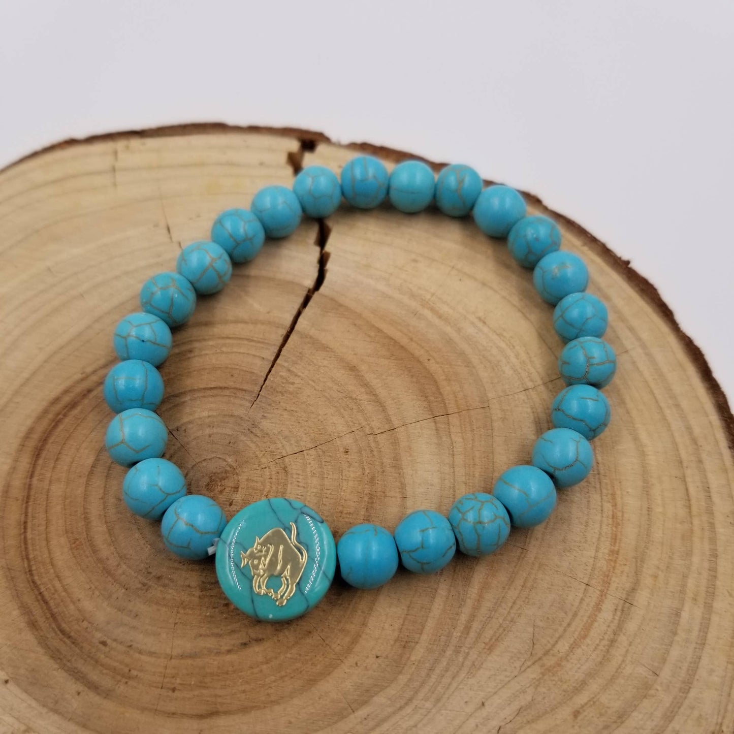 Handwoven Turquoise  Constellation Bracelet