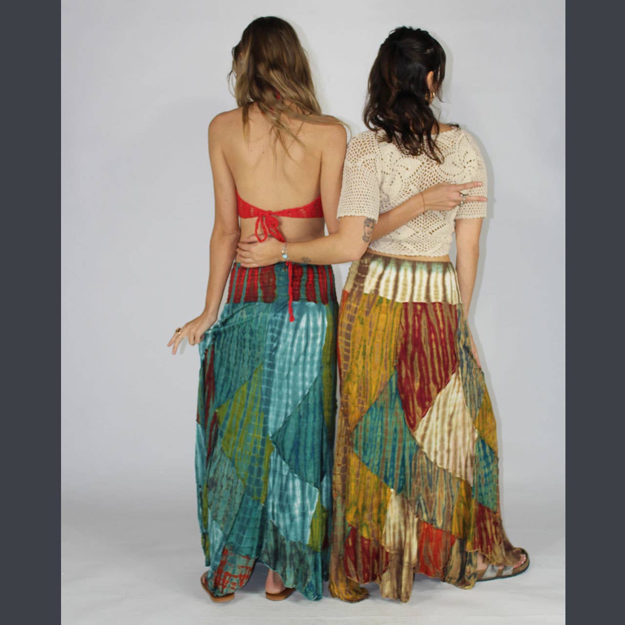 Psychedelic Stitch Maxi Skirt