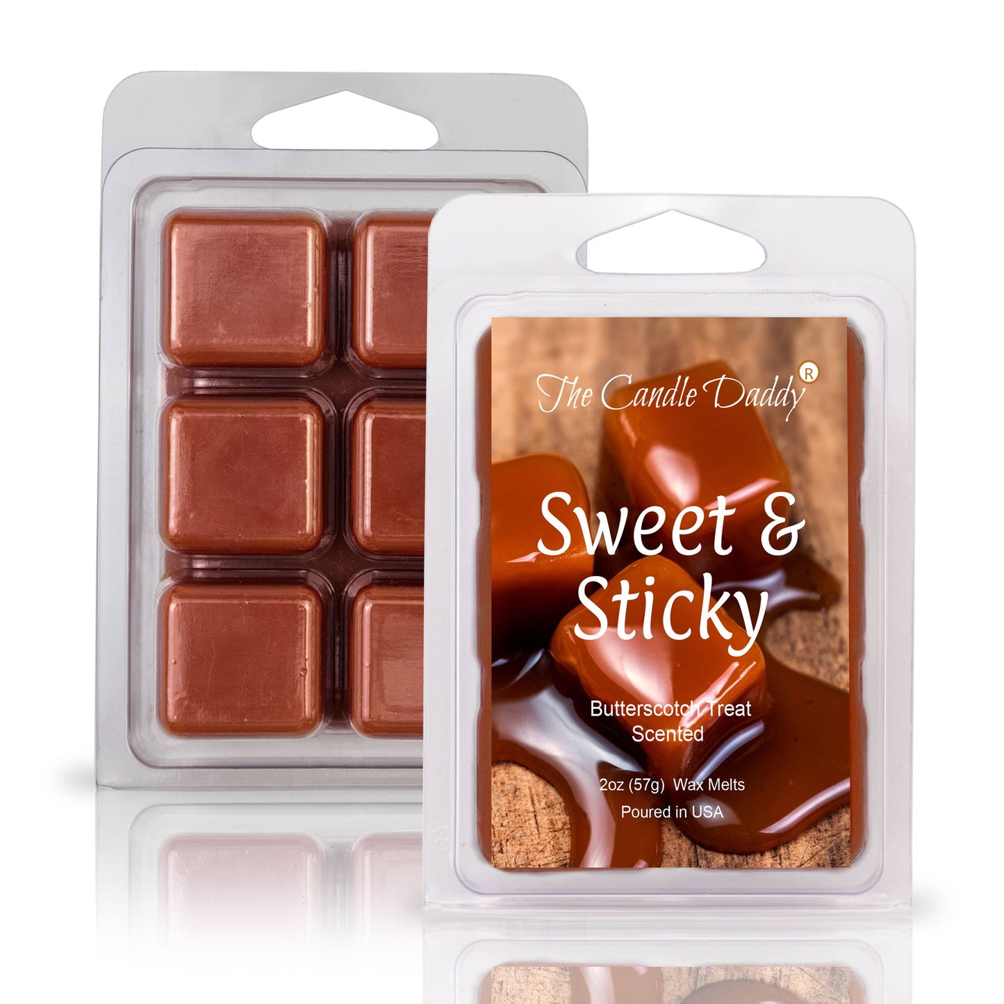 SWEET & STICKY - BUTTERSCOTCH TREAT SCENTED WAX MELT 2OZ