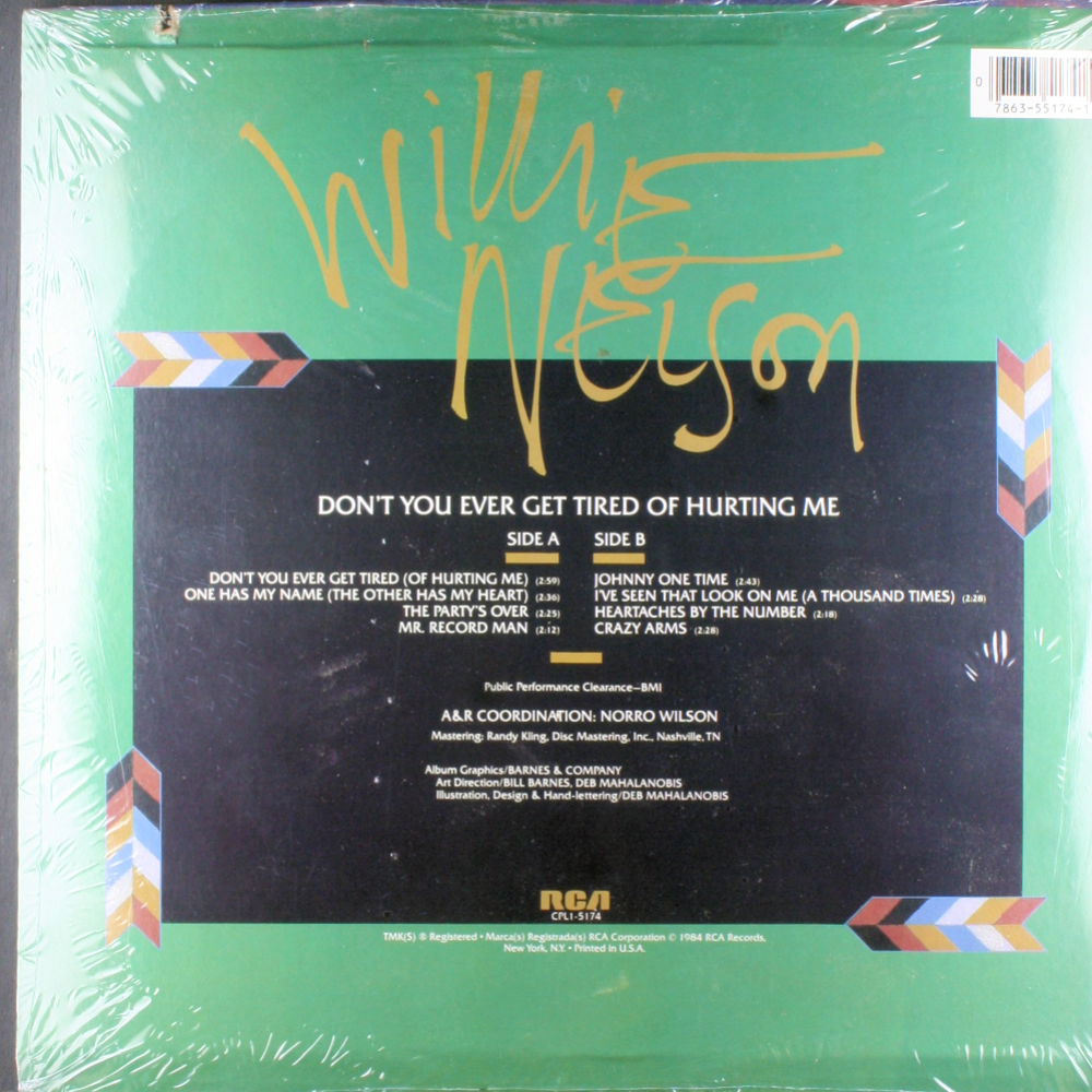 12" Vinyl LP Record - Willie Nelson - Don't You Ever Country