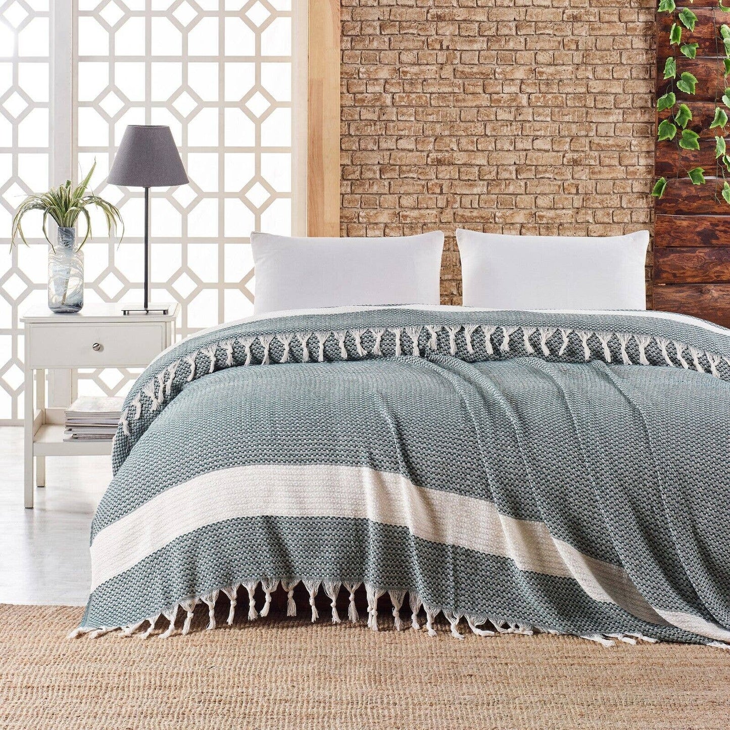 Throw Size Aegean Blanket – Soft & Breathable 100% Turkish Muslin - 7 Colors