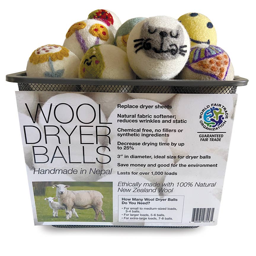 Dogs: Eco Wool Dryer Balls Fair Trade