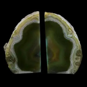BOOKENDS GREEN AGATE- Sold by the piece