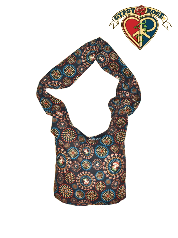 Cotton Mushroom Burst Print Shoulder Bag