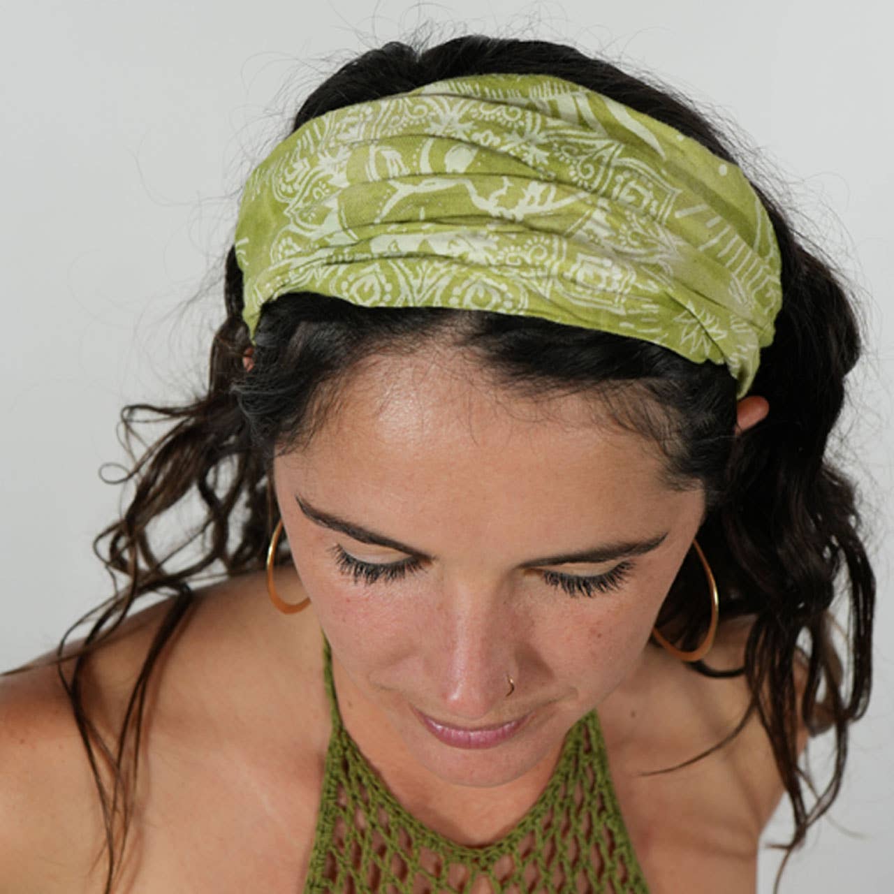 Boho Hippie Celestial Tie Dye Cotton Headband