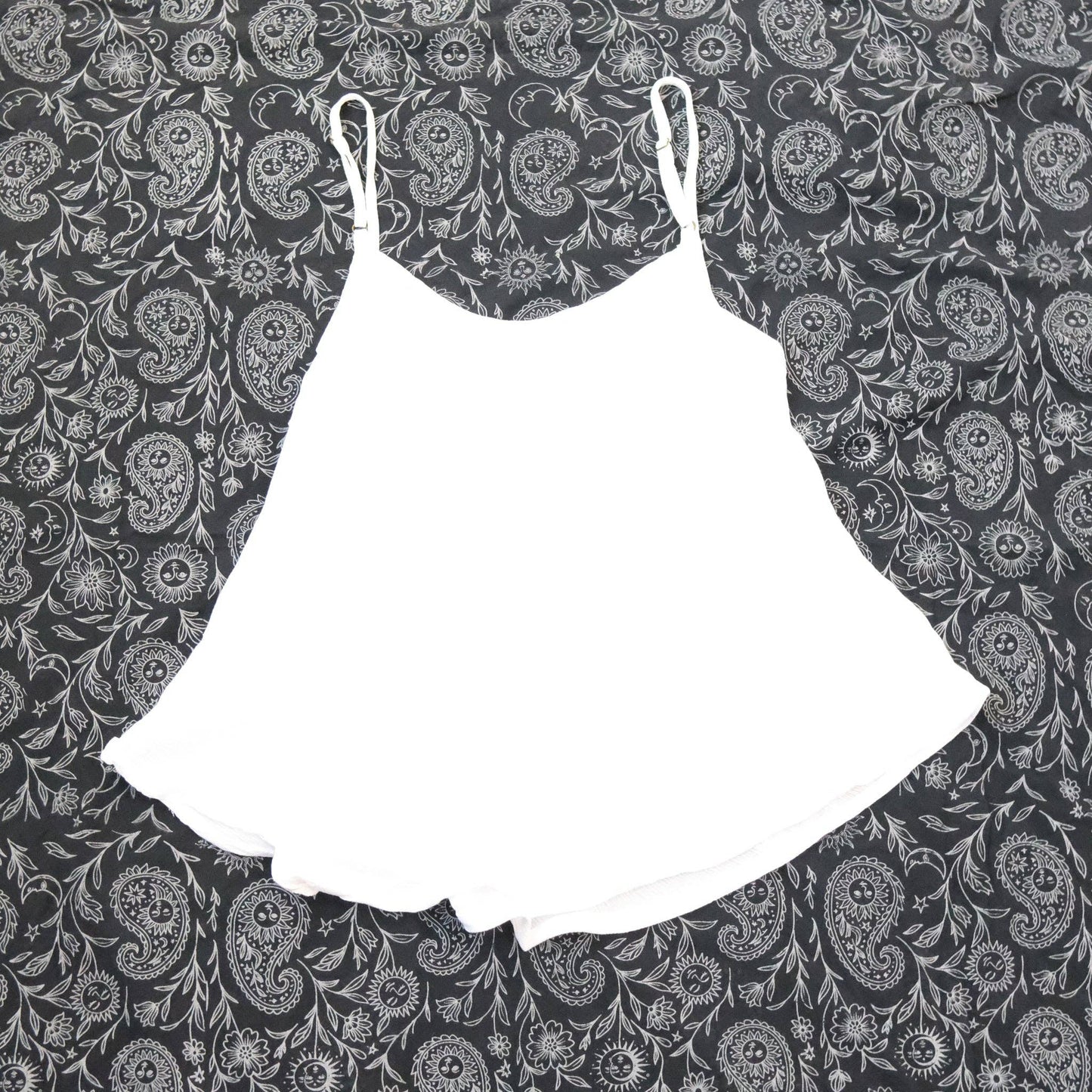 Flowy Boho Camisole Top with Adjustable Straps