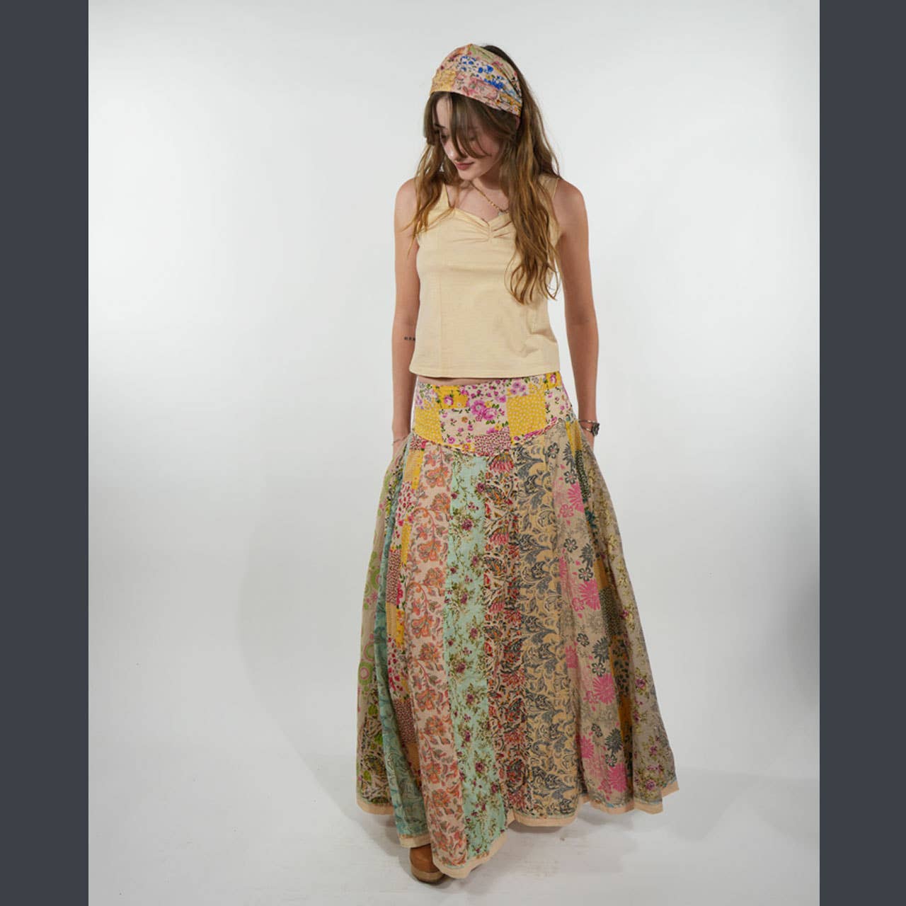 Hippie Boho Cotton Spandex Sweetheart Tank Top
