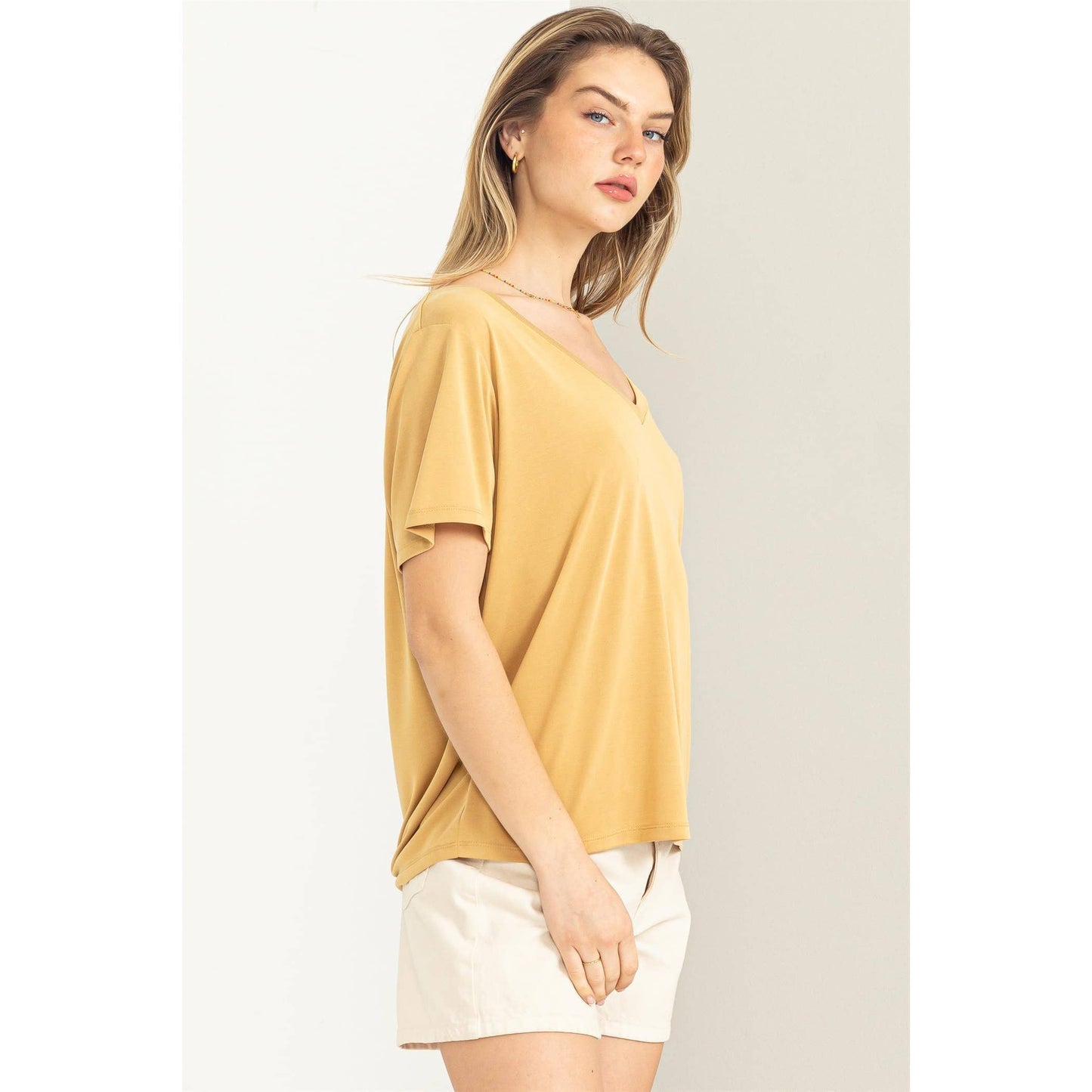 V-Neck Short-Sleeve Top