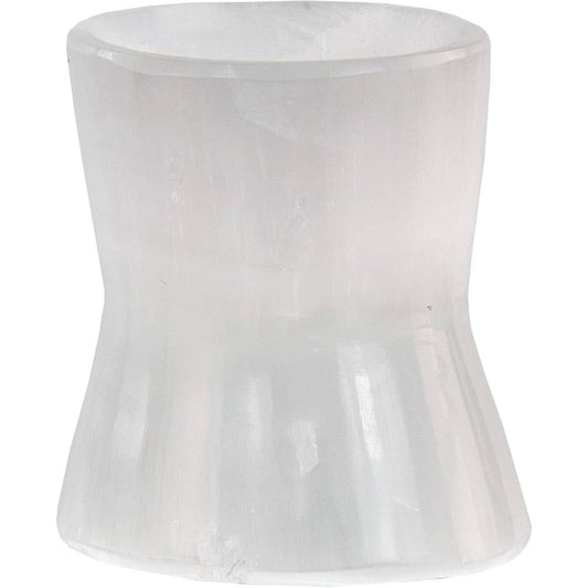 Selenite Sphere Stand - Hourglass (Each)