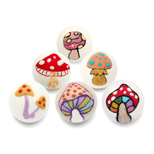 Mushrooms: Eco Wool Dryer Balls Fair Trade