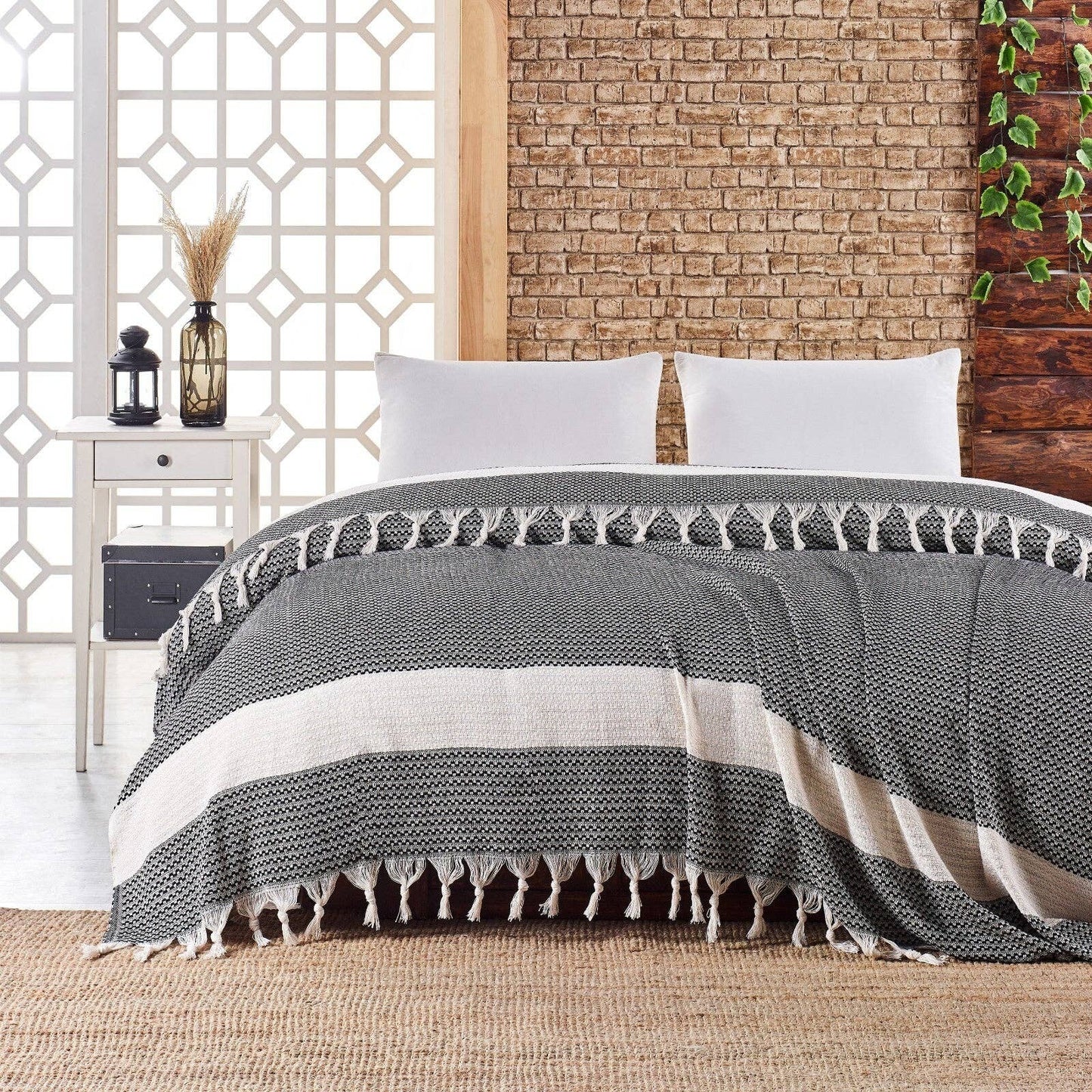 Throw Size Aegean Blanket – Soft & Breathable 100% Turkish Muslin - 7 Colors
