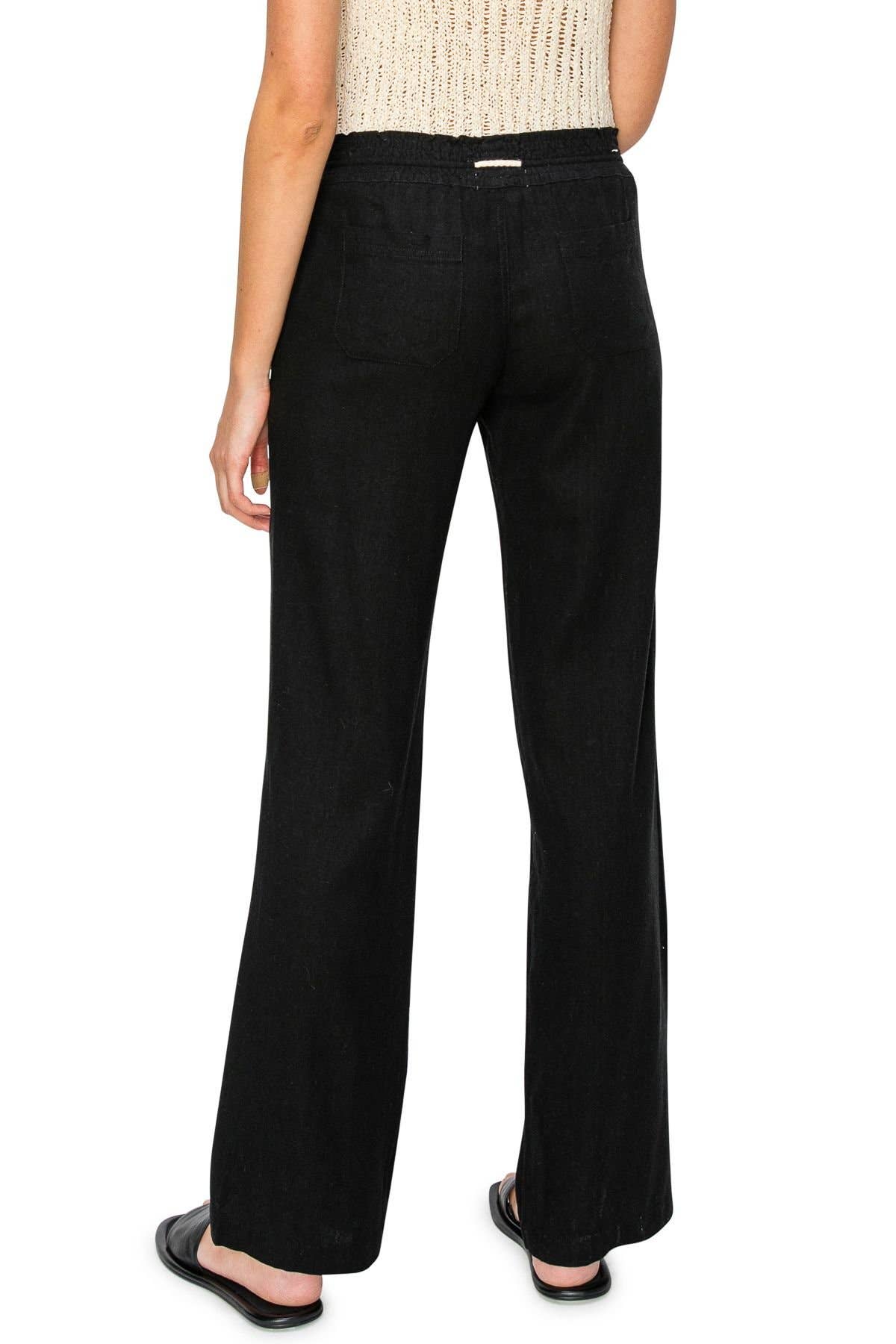 CALI1850 LINEN WIDE-LEG DRAWSTRING PANT (07024JLN000)