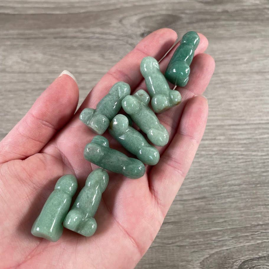 Crystal Phallic Figurine – Small Carved Gemstone Statue