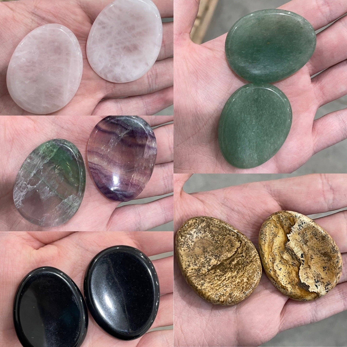 Gemstone Teardrop Worry Stones – for Retailers & Gift Shops