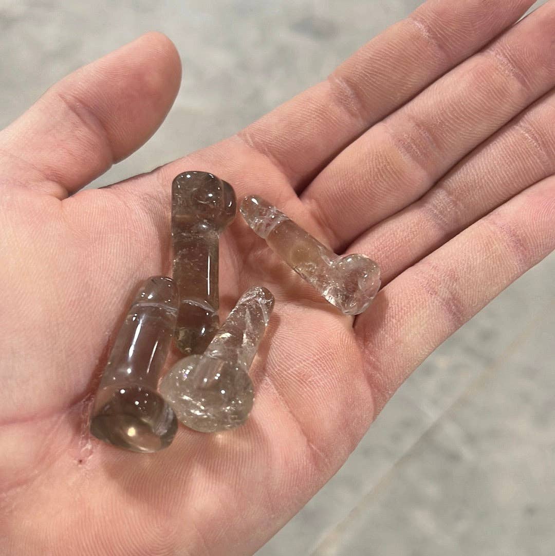 Crystal Phallic Figurine – Small Carved Gemstone Statue