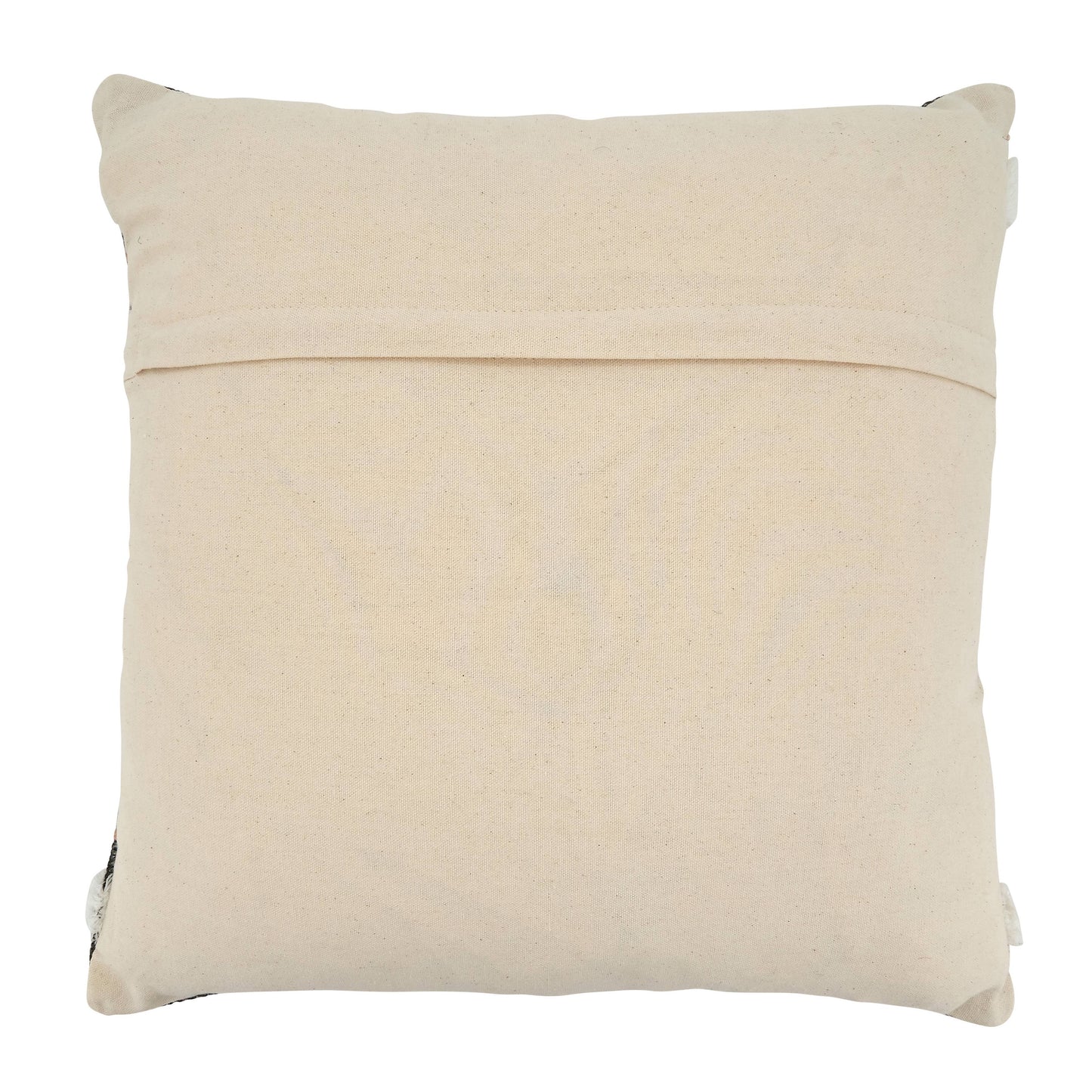 Stripe Printed and Embroidered Pillow