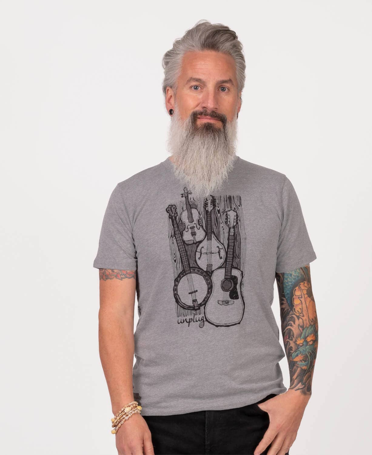 Unplug & Jam Heathered T-Shirt - Unisex - Festival Tees