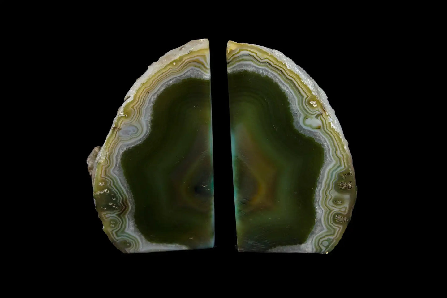 BOOKENDS GREEN AGATE- Sold by the piece