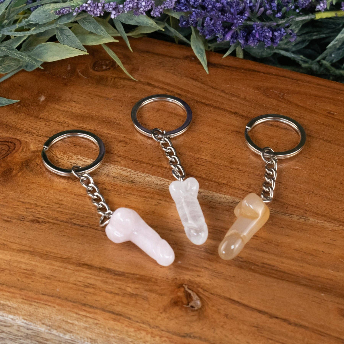 Crystal Phallus Penis Keychain