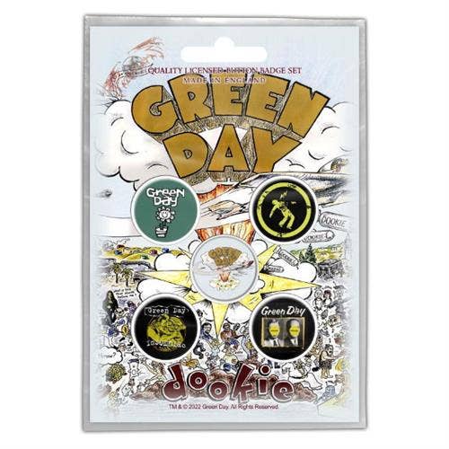 Green Day Dead Button set (pack of 5)