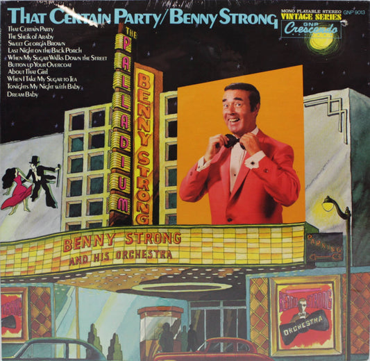 12" Vinyl LP Record - Benny Strong - That Certain Party Jazz