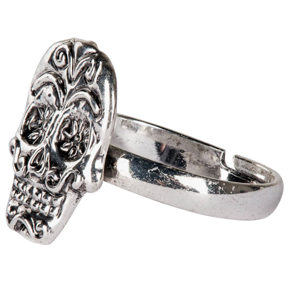 SUGAR SKULL ADJUSTABLE RING