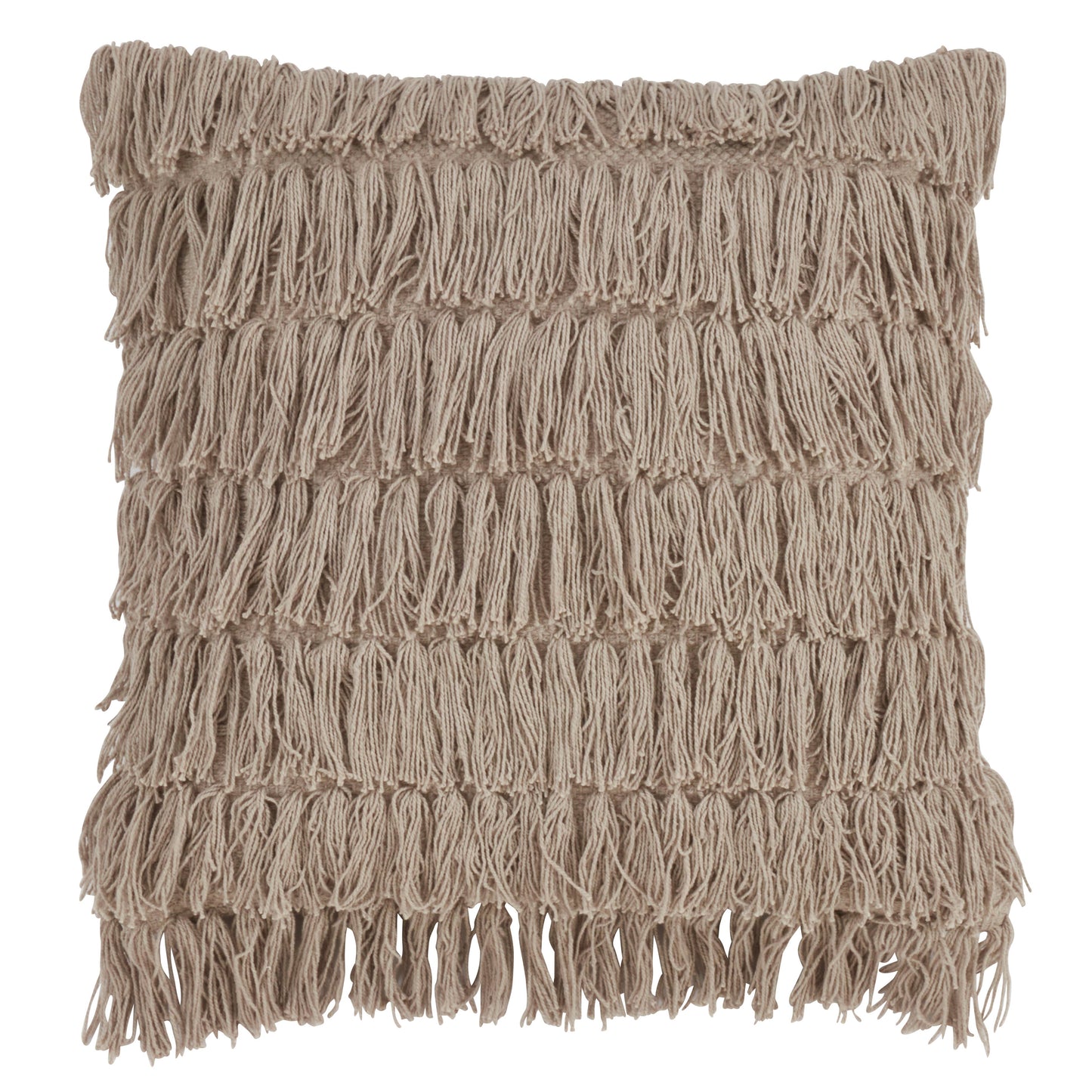 Woven Fringes Throw Pillow