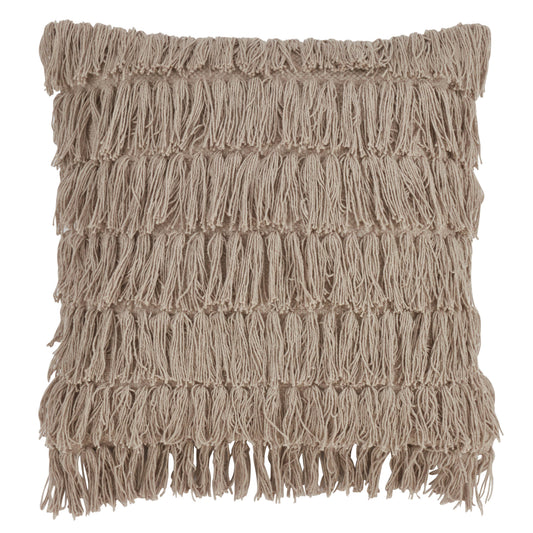 Woven Fringes Throw Pillow