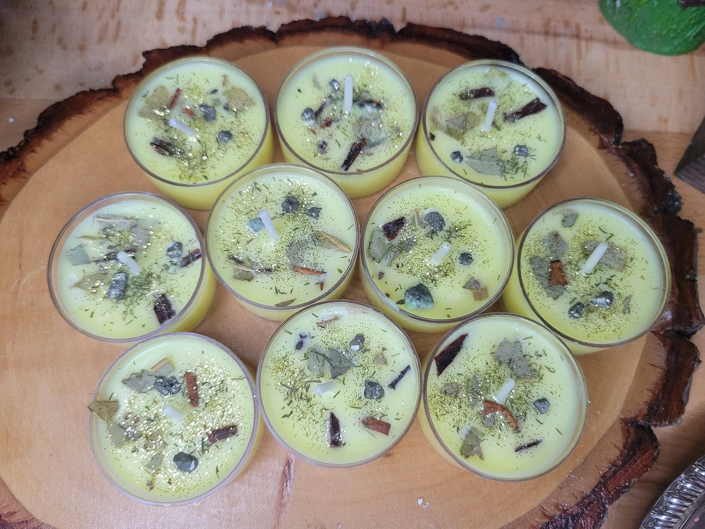 Prosperity Candle - Abundance Tea Light Candle-  Spell Candle- Abundance Drawing Candles - Set of Candles