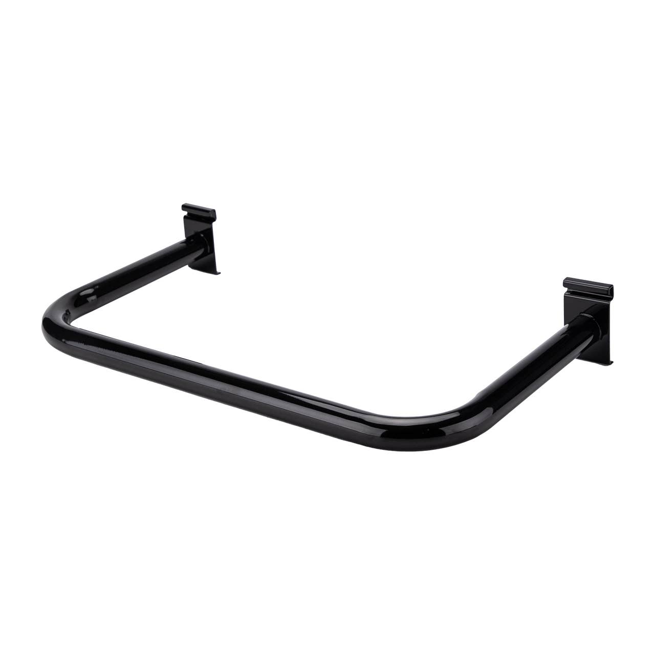 Black U-Shaped Hangrail For Wire Grid
