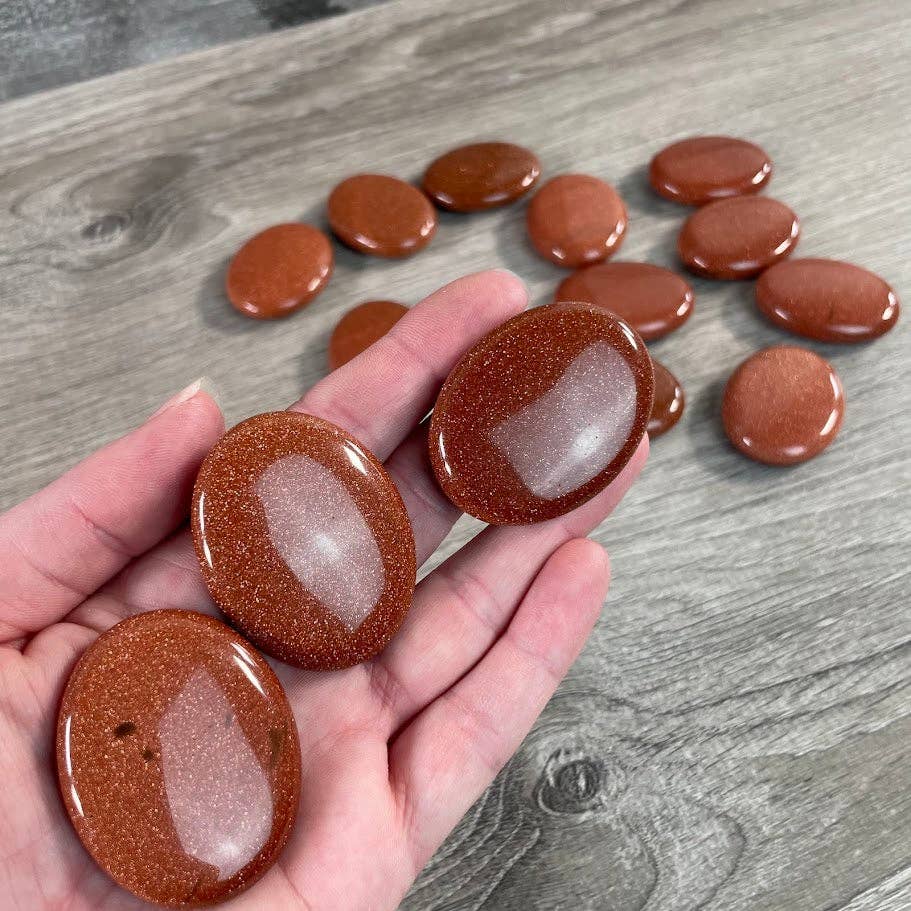 Gemstone Palm Stones 45mm – Bulk Crystal Supplies