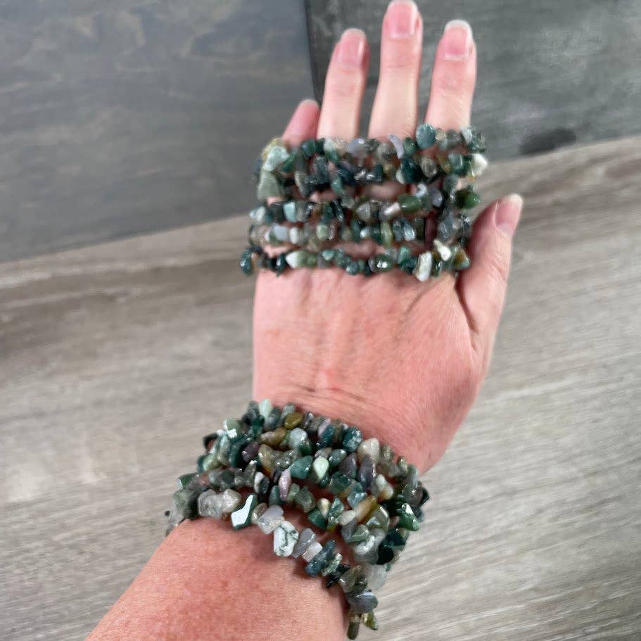 Gemstone Chip Bracelets