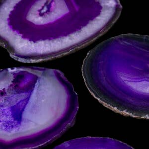 PURPLE AGATE SLABS, SLICES- Sold by Piece