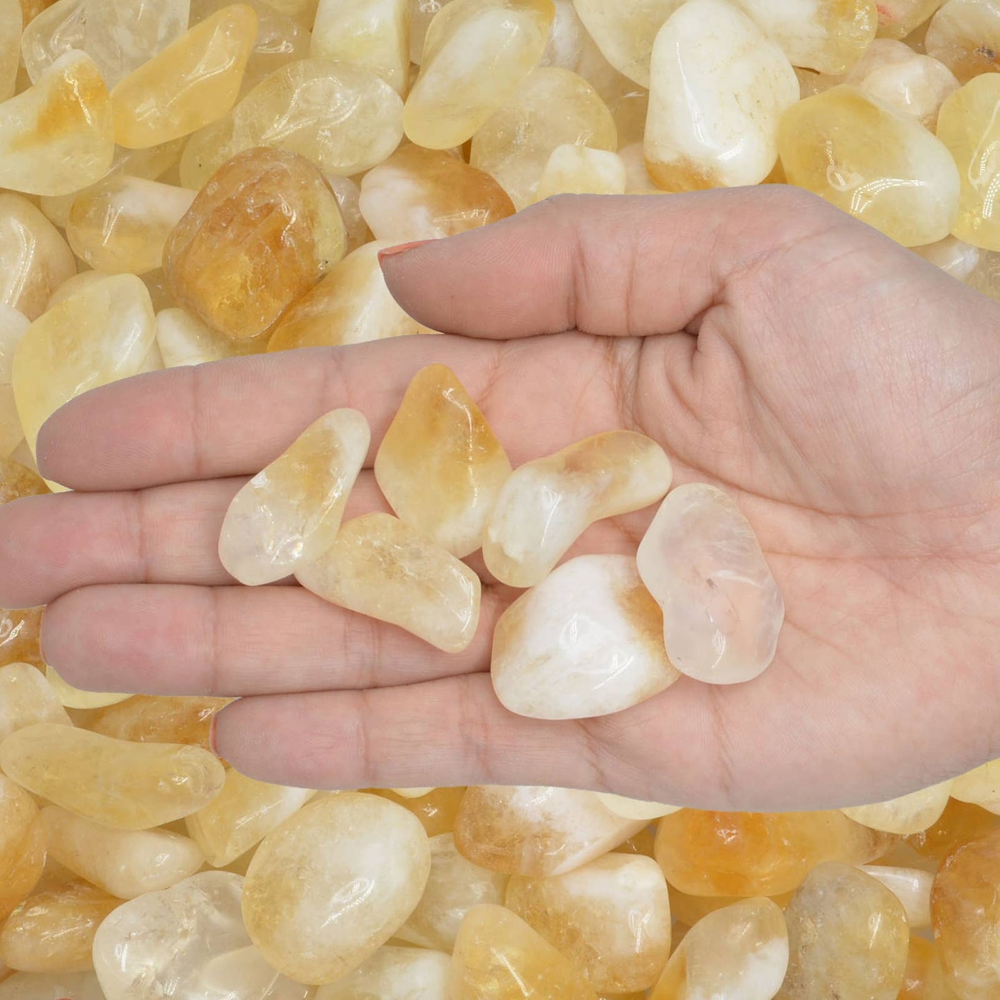 Tumbled Citrine - M - B Grade - Brazil (1 lb)