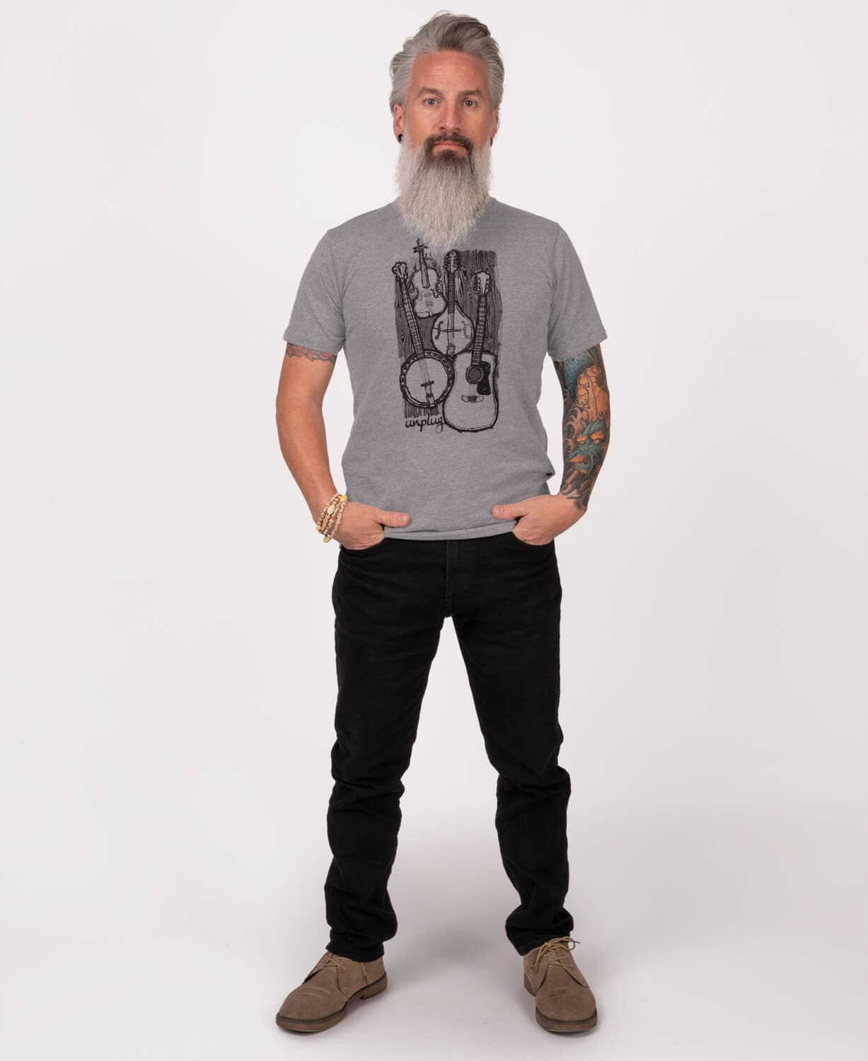 Unplug & Jam Heathered T-Shirt - Unisex - Festival Tees