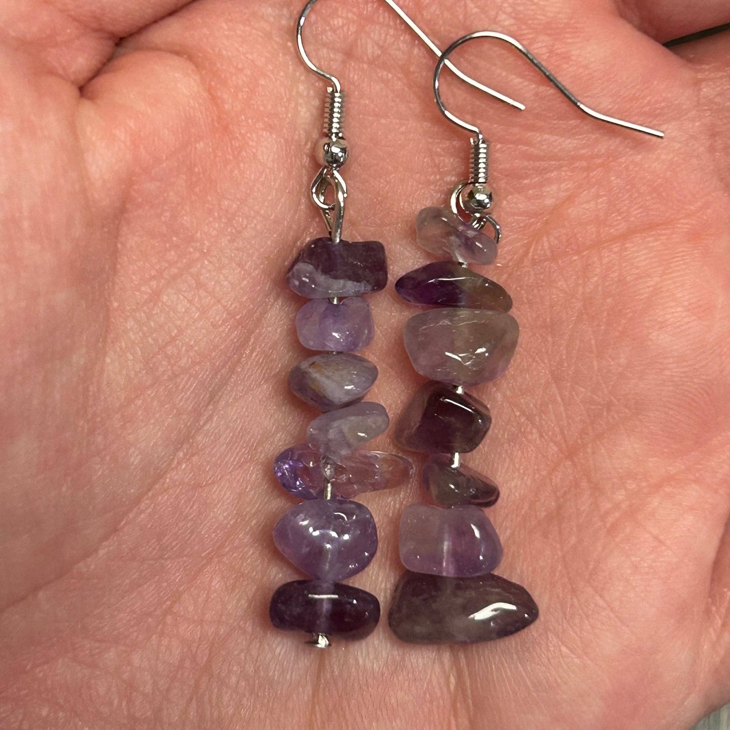 Gemstone Chip Dangle Earrings – Crystal Jewelry for Retailer