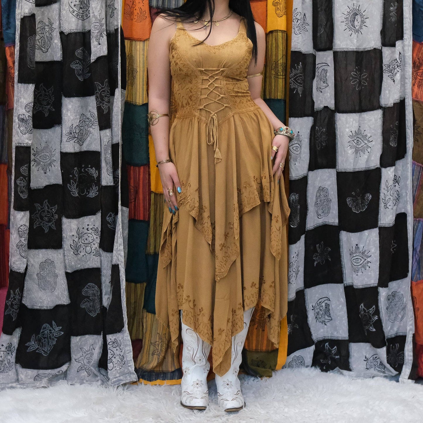 Fairycore Lace Up Dress