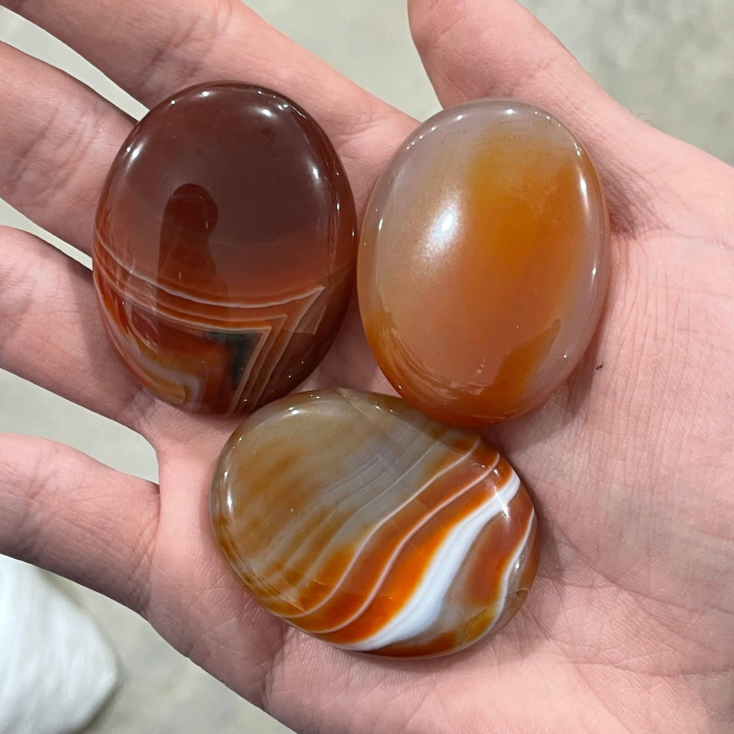 Gemstone Palm Stones 45mm – Bulk Crystal Supplies