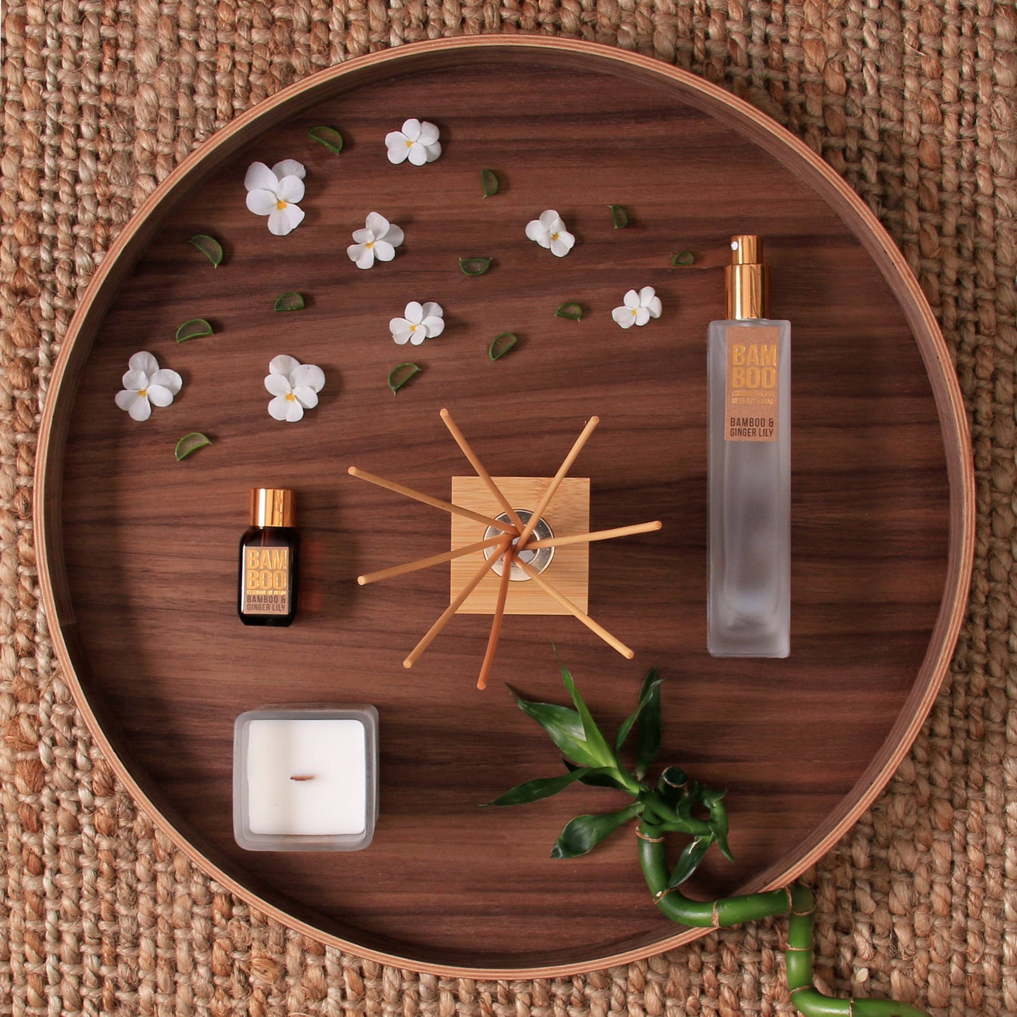 Bamboo & Ginger Lily - Candle & Reed Diffuser - Gift Set