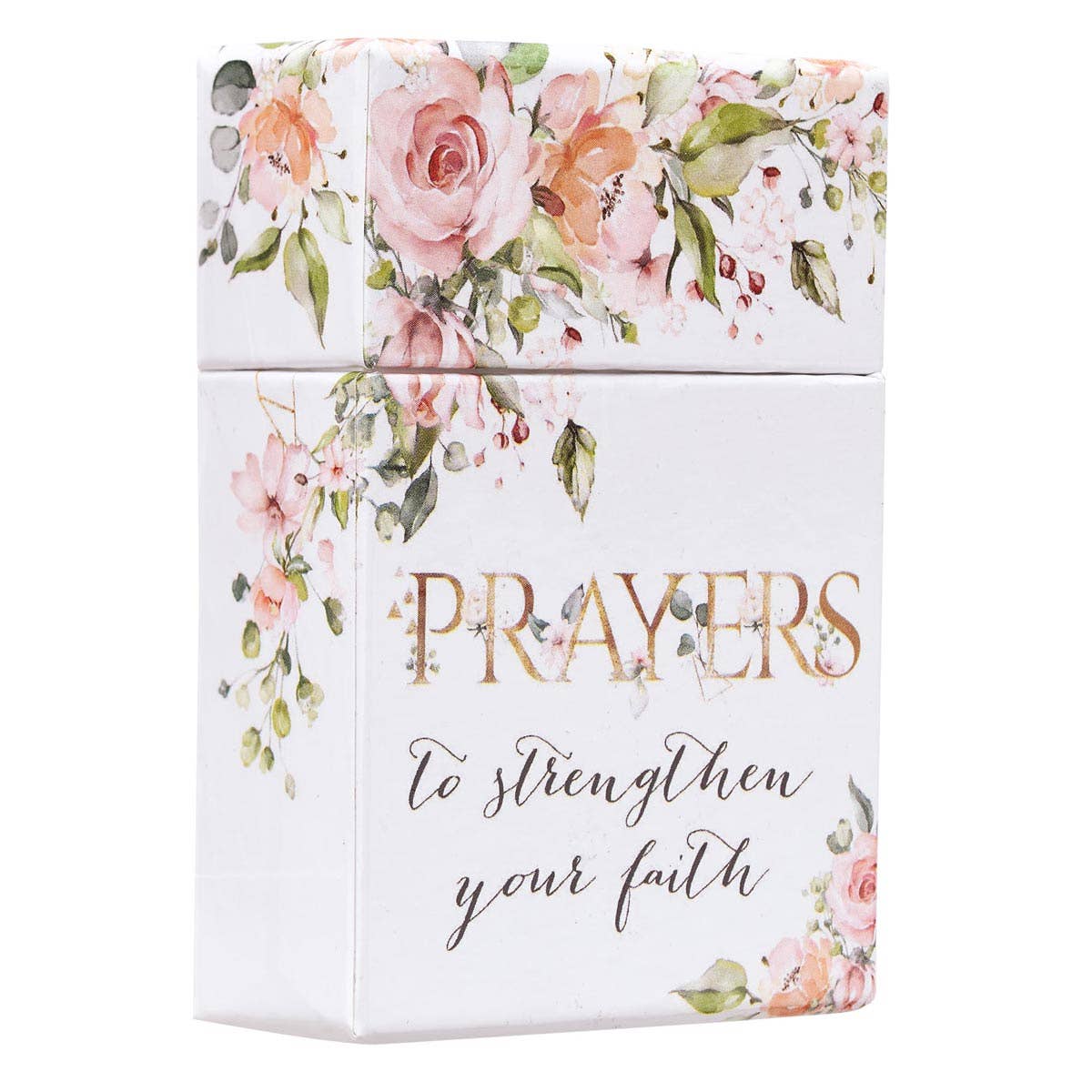 Prayer book with floral design and text on a white background