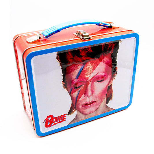 Lunch box with a portrait of a famous person on a white background