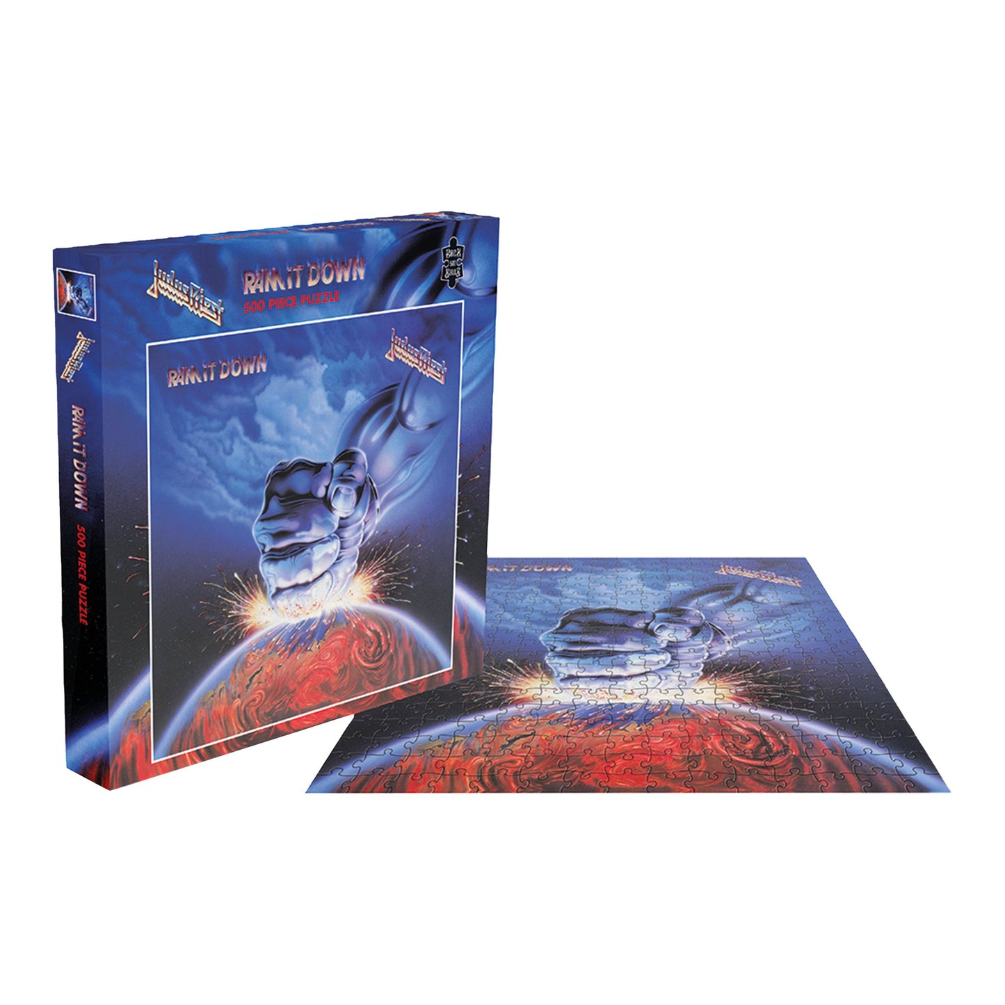 Music album cover with a hand holding a glass sphere against a cosmic background, displayed on a white background.