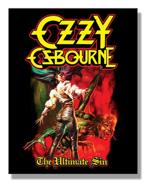 Ozzy Osbourne album cover with colorful design and text