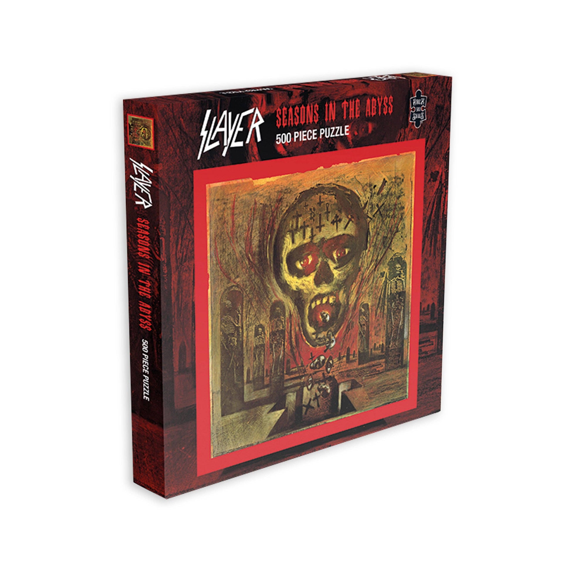 Slayer 'Seasons in the Abyss' 500 piece puzzle box on a white background